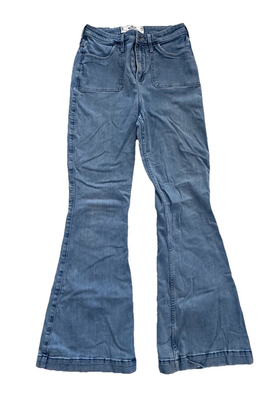 Hollister Curvy High Rise Vintage Medium Wash Flare Jeans 29 X 31 9R